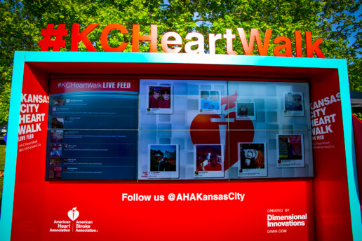 KC Heart Walk Social Media Zone designed by DI